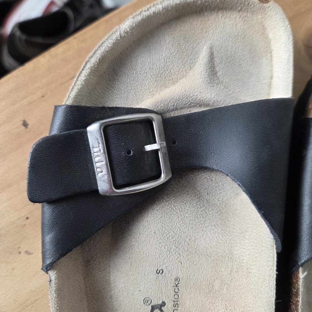 Birkenstocks Tula Black Strap Womens 7.5 38.5 - Picture 4 of 7